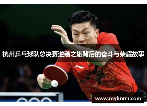 杭州乒乓球队总决赛逆袭之旅背后的奋斗与荣耀故事